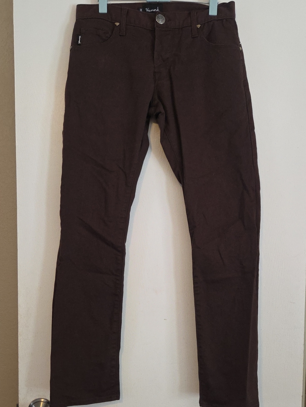 Diamond Supply Co. Slim Chinos in Dark Brown
